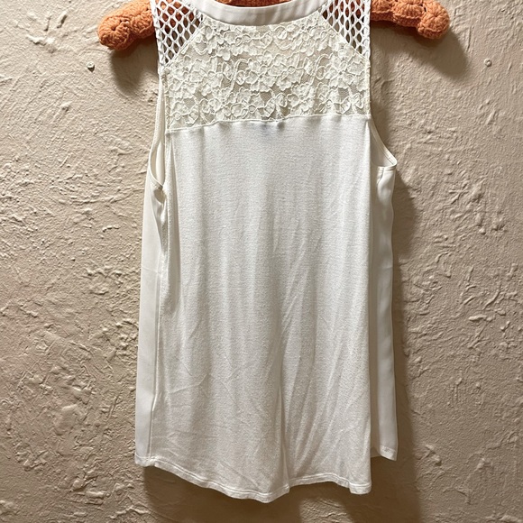 Express White & Black Chiffon Tops - Picture 2 of 6